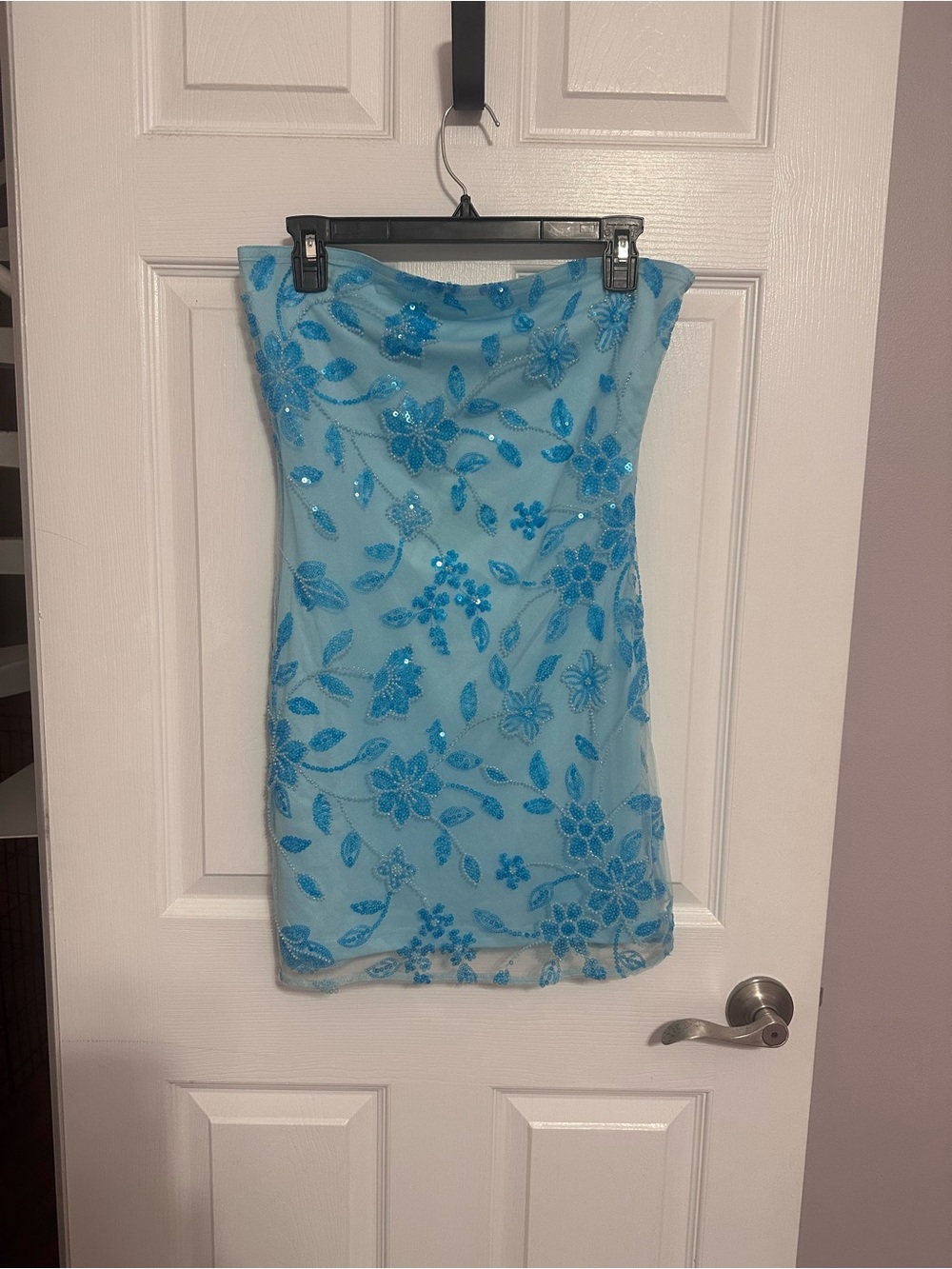 Peppermayo Moorey Beaded Mini Dress Blue NWT Size 6 - Picture 2 of 7